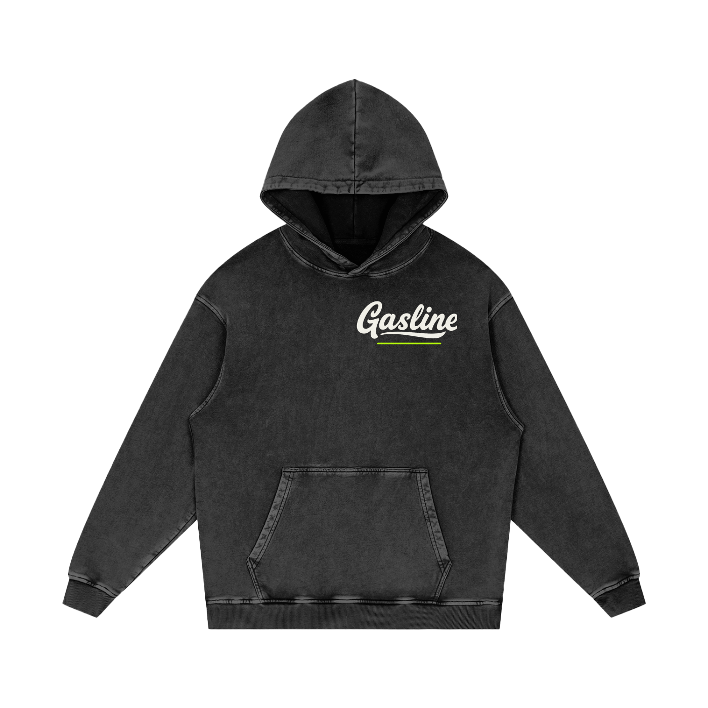 Gasline GSLN Worldwide Snow-Washed Heavyweight Hoodie