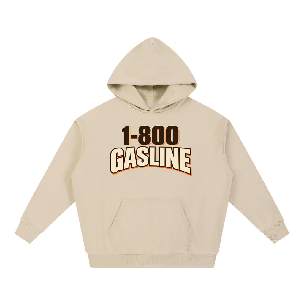 1-800 GASLINE Heavyweight Hoodie — Apricot Tan