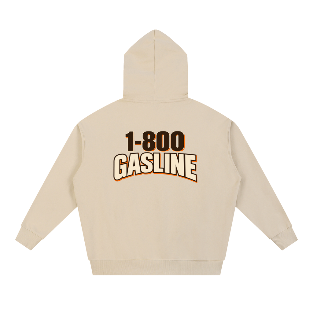 1-800 GASLINE Heavyweight Hoodie — Apricot Tan
