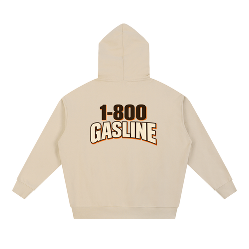 1-800 GASLINE Heavyweight Hoodie — Apricot Tan
