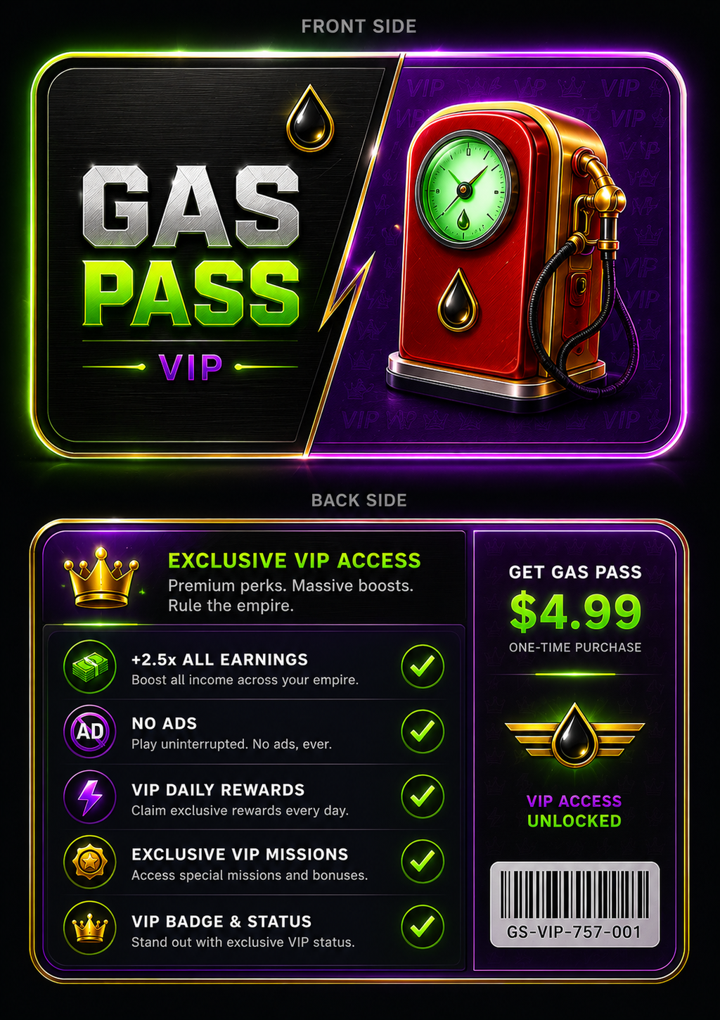 GAS PASS VIP